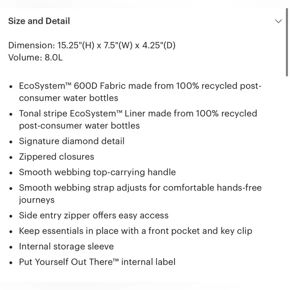 NWT: Herschel Heritage Shoulder Bag (Black) - Picture 4 of 4